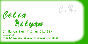 celia milyan business card